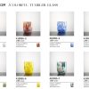 Colorful tumbler glass
