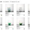 Colorful tumbler glass