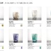 Colorful tumbler glass