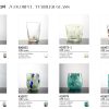 Colorful tumbler glass