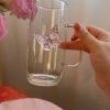3D Double glass cup