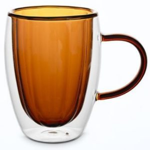 Colourful double wall glass