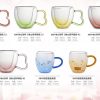 Colourful double wall glass