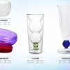 Colourful double wall glass