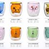 Colourful double wall glass