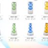 Colourful double wall glass